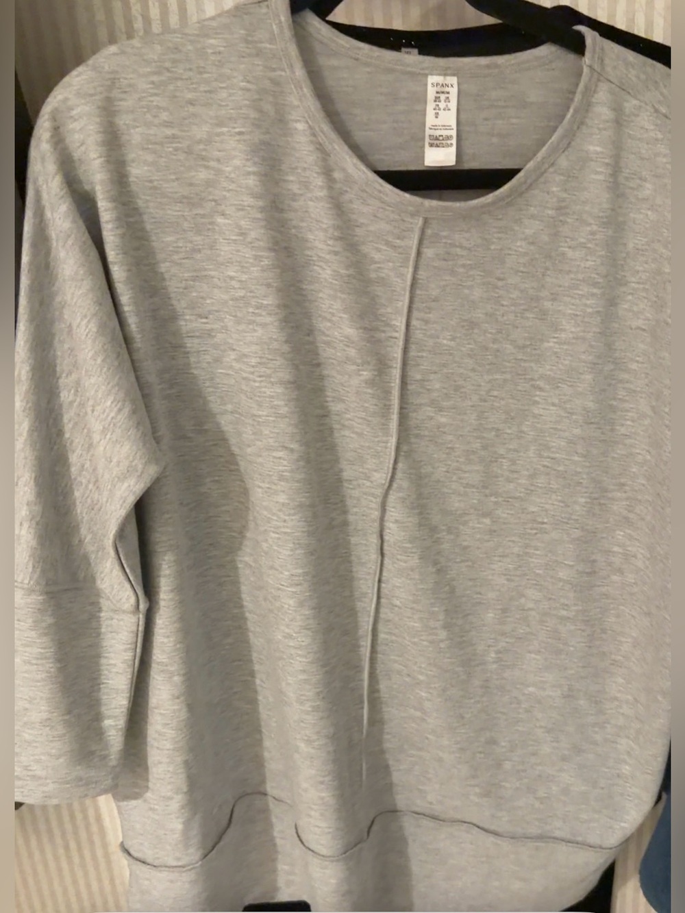 SPANX Comfy Heather Gray Women’s Dolmen top